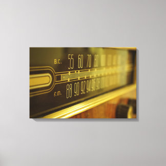 Vintage Radio - Der Schein Leinwanddruck