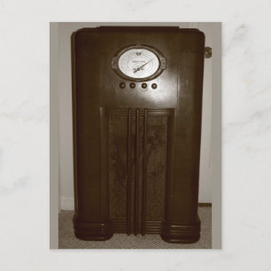 Vintage-Radio-Fotografie Postkarte
