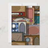 Vintage Radios Einladung (Vorderseite)