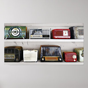 Vintage Radios Poster