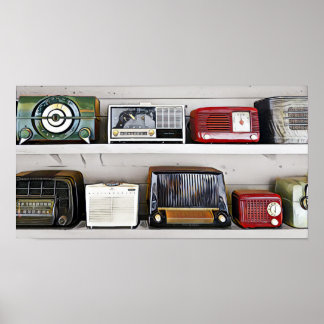 Vintage Radios Poster