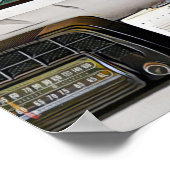 Vintage Radios Poster (Ecke)