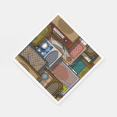 Vintage Radios Serviette (Ecke)