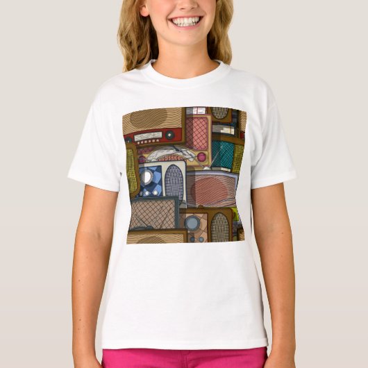 Vintage Radios T-Shirt (Vorderseite)