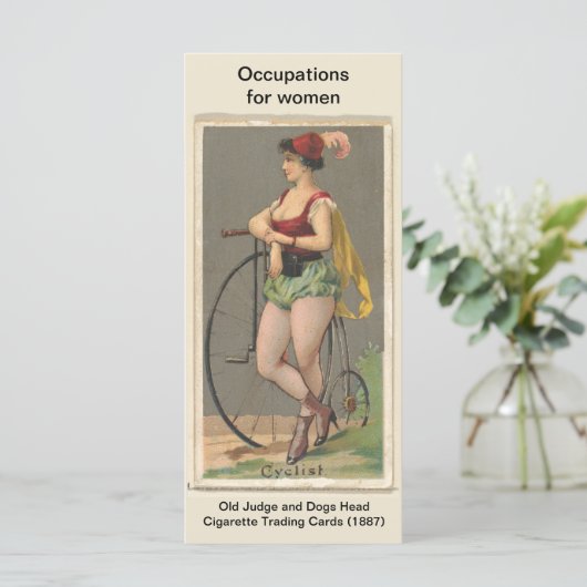 Vintage Radkarte (Stehend Vorderseite)