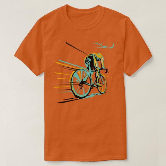 Vintage Radkunst Paris Roubaix T-Shirt (Design vorne)