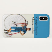 Vintage Radmeisterschaft Case-Mate iPhone Hülle (Rückseite (Horizontal))