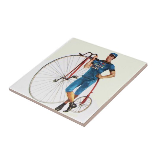 Vintage Radmeisterschaft Fliese (Seite)