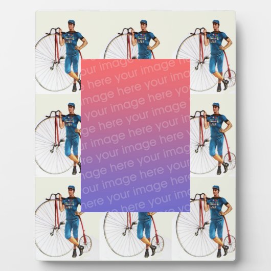 Vintage Radmeisterschaft Fotoplatte (Vorderseite)