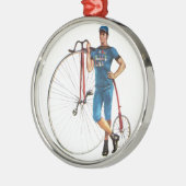 Vintage Radmeisterschaft Ornament Aus Metall (Links)