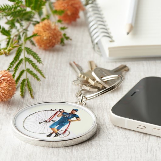 Vintage Radmeisterschaft Schlüsselanhänger (Seite)