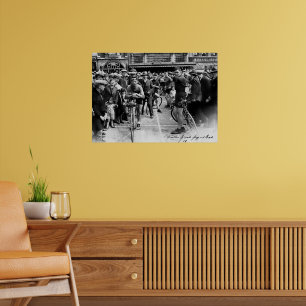Vintage-Radrennen Paris Roubaix 1900 Poster