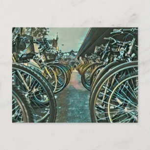 Vintage-Radsport-Kunstwerke Postkarte