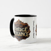 "Vintage Raffinesse" Tasse (Vorderseite Links)