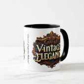 "Vintage Raffinesse" Tasse (VorderseiteRechts)