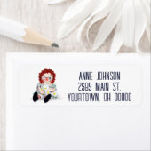 Vintage Rag-Puppe auf Weiß (Insitu)