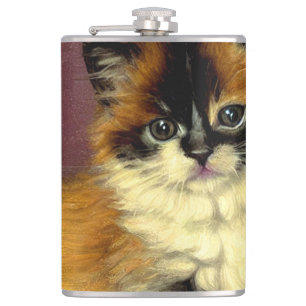 Vintage-Ragdoll-Halloween-Katze Flachmann