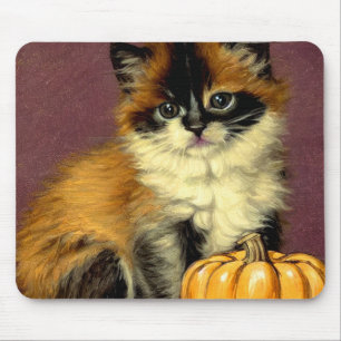 Vintage-Ragdoll-Halloween-Katze Mousepad