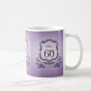 Vintage-Rahmen 60. Geburtstagsfeier Tasse