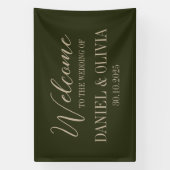 Vintage Rahmen Ethnic Motif Hochzeitssitzkarten Banner (Vertikal)