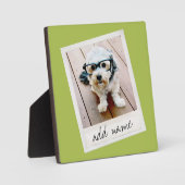 Vintage Rahmen-Foto-grün Fotoplatte (Vorderseite)