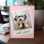 Vintage Rahmen für Foto Rosa Notizblock