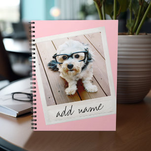 Vintage Rahmen für Foto Rosa Notizblock