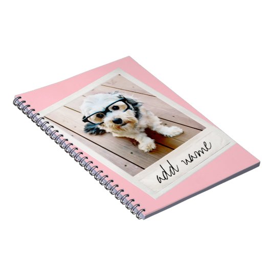 Vintage Rahmen für Foto Rosa Notizblock (Rechte Seite)