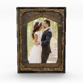 Vintage Rahmen hinzufügen Ihr eigenes Foto Hochzei (Vorderseite)