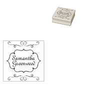 Vintage Rahmen, Schwarzweißobjekte + Ihre Ideen Gummistempel (Stempel)