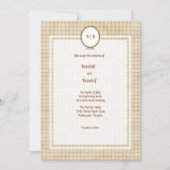Vintage Rahmen und Tile Einladung (Vorderseite)
