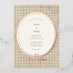 Vintage Rahmen und Tile Folieneinladung