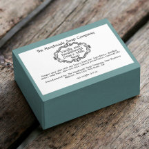 Vintage-Rahmen Weiße Seifenbox-Etikett