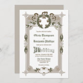 Vintage RahmenWedding Einladung (Vorne/Hinten)