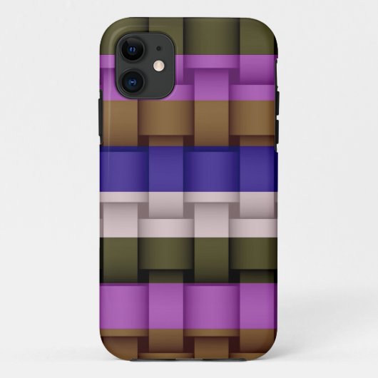Vintage Raibogen-Streifen Case-Mate iPhone Hülle (Rückseite)