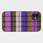 Vintage Raibogen-Streifen Case-Mate iPhone Hülle (Rückseite (Horizontal))