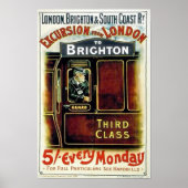 Vintage Rail Excursion Advertising Poster (Vorne)