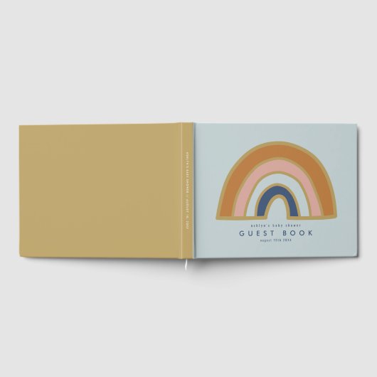 Vintage Rainbow Baby Dusche Gästebuch (Voll)
