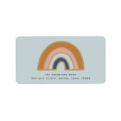 Vintage Rainbow-Rücksendeadressen-Aufkleber Adressaufkleber (Vorne)