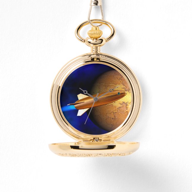 Vintage Rakete Armbanduhr (Vorderseite)