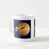 Vintage Rakete Kaffeetasse (Vorderseite Links)