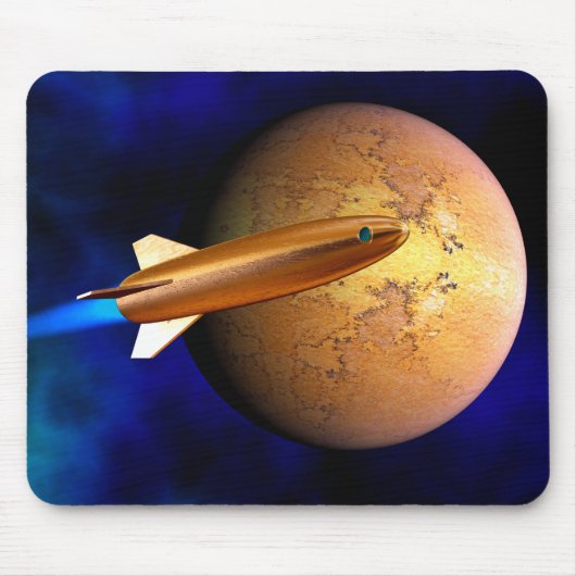 Vintage Rakete Mousepad (Vorne)