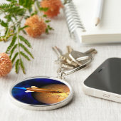 Vintage Rakete Schlüsselanhänger (Seite)