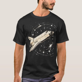 Vintage-Raketenraum Retro-Weltraum-Explorationskun T-Shirt