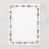 Vintage Ränder Postkarte (Vorderseite)