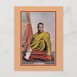 Vintage-Rangoon burmesischer Priester Postkarte
