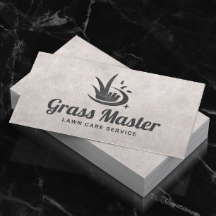 Vintage-Rasenpflege-Logo Professionelle Landschaft Visitenkarte