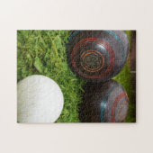 Vintage Rasenschüsseln und Kitty, Puzzle (Horizontal)