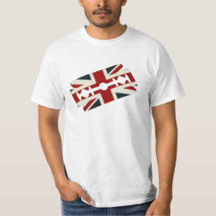 Vintage Rasierklinge Union Jack T-Shirt