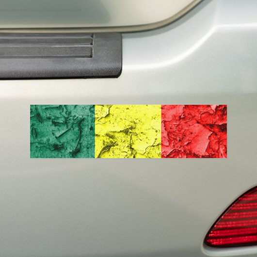 Vintage rasta Flagge Autoaufkleber (Auf Auto)